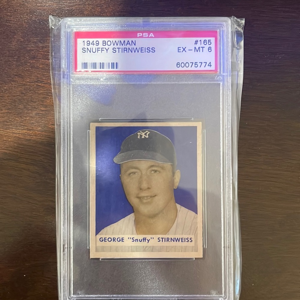 1949 Bowman snuffy StirnWeiss PSA grade 6